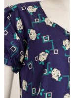 W-NY-498-26-VL-XXL_detail Women's Cotton Zip Frock Nighty - Violet