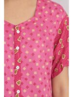 W-NY-515-10-PK-XXL_detail Women’s Front Full Open Cotton Nighty - Pink