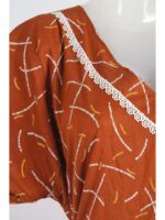 Women's Cotton Printed Frock Nighty – Tangerine