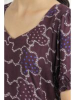 Women's Cotton Frock Nighty - Purple