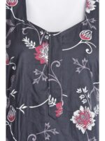 W-NY-517-22-GY-M_detail Women's Cotton Zip Frock Nighty - Grey