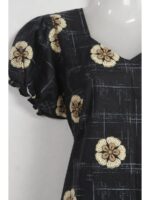 Women's Cotton Frock Nighty - Black