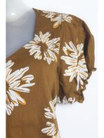 Women's Cotton Frock Nighty - Brown