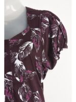 W-NY-518-21-PP-L_detail Women's Cotton Zip Frock Nighty - Purple