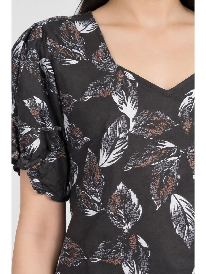 Women's Plus Size Cotton Frock Nighty - Coffee