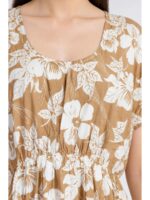Women’s Cotton Kaftan Nighty – Tan