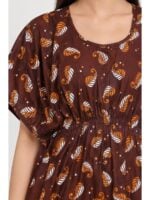 W-NY-525-01-MR-f.XL_detail Women’s Cotton Kaftan Nighty – Maroon