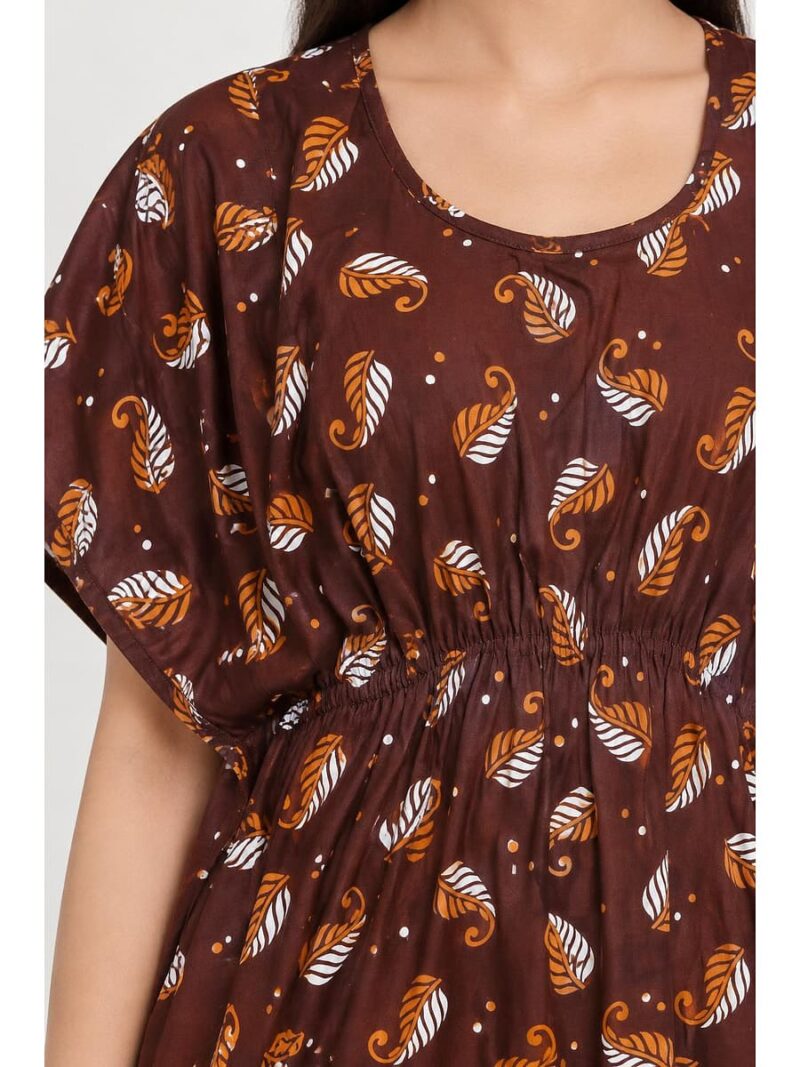 Women’s Cotton Kaftan Nighty – Maroon
