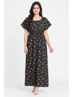 W-NY-525-04-GR-XL-f._front Women’s Cotton Kaftan Nighty – Green