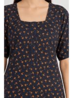 W-NY-526-05-NB-XXL_detail Women’s Cotton Printed Nighty –Navy Blue