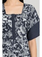 W-NY-532-02-NB-XL_detail Women’s Cotton Nighty with Zip – Navy Blue