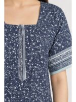 W-NY-532-03-NB-XL_detail Women’s Cotton Nighty with Zip – Navy Blue