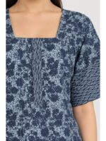 W-NY-532-04-NB-XL_detail Women’s Cotton Nighty with Zip – Navy Blue
