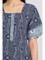W-NY-532-05-NB-XL_detail Women’s Cotton Nighty with Zip – Navy Blue
