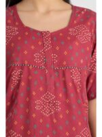 W-NY-536-07-CR-XL_detail Women's Cotton Feeding Nighty - Coral
