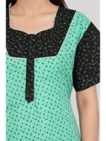W-NY-538-08-MG-XXL-f.._detail Women's Cotton Full-Length Frock Nighty - Mint Green