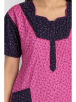 W-NY-538-10-PK-XXL-f.._detail Women's Cotton Full-Length Frock Nighty - Pink