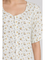 W-NY-539-03-WH-OR-3XL_detail Women’s Front Full Open Cotton Nighty -White & Orange