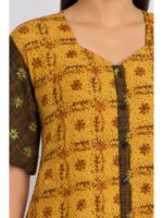 W-NY-540-05-CRM-3XL-f_detail Women’s Cotton Front Open Plus Size Nighty – Cream & Brown