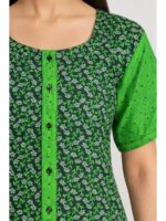 W-NY-542-04-GR-XXL_detail Women’s Full-Open Cotton Nighty - Green