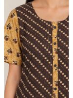 W-NY-542-16-CF-XXL_detail Women’s Full-Open Cotton Nighty - Coffee