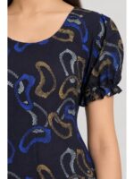 Women's Cotton Frock Nighty - Navy Blue