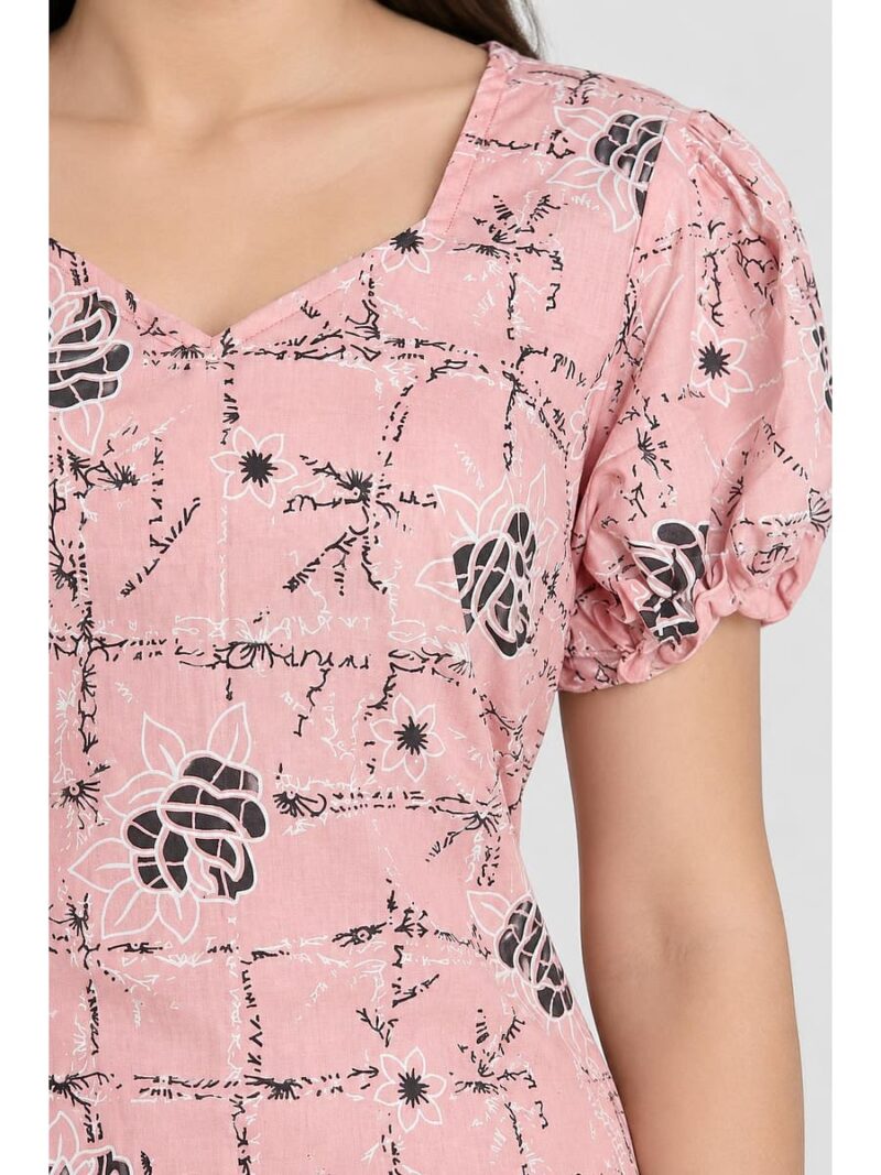 Women's Cotton Frock Nighty - Dust Pink