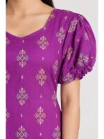 W-NY-546-07-CRS-L_detail Women's Cotton Frock Nighty - Cerise