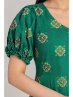 Women's Cotton Frock Nighty - Green