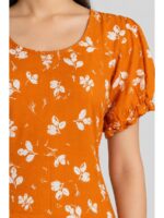 Women's Cotton Frock Nighty - Yellow