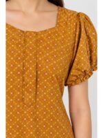Women's Cotton Zip Frock Nighty - Amber
