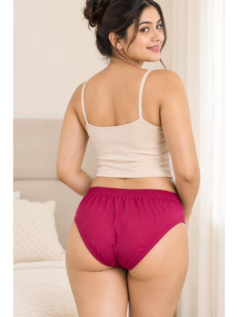 Women's Cotton Brief Panties, Multicolor, 3 Pcs Pack