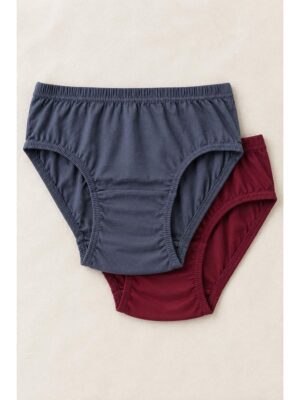 Women's Cotton Brief Panties ,2 Pcs Pack