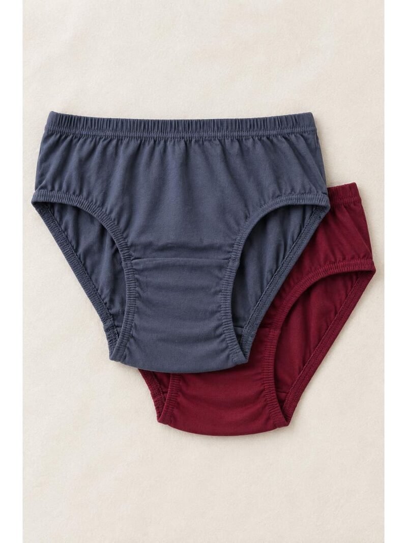 Women's Cotton Brief Panties ,2 Pcs Pack