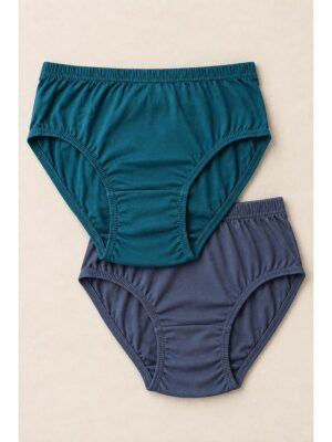 Women's Cotton Brief Panties ,2 Pcs Pack
