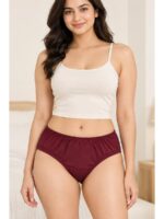 W-PN-551-03-MR-CF_back Women's Cotton Brief Panties ,2 Pcs Pack