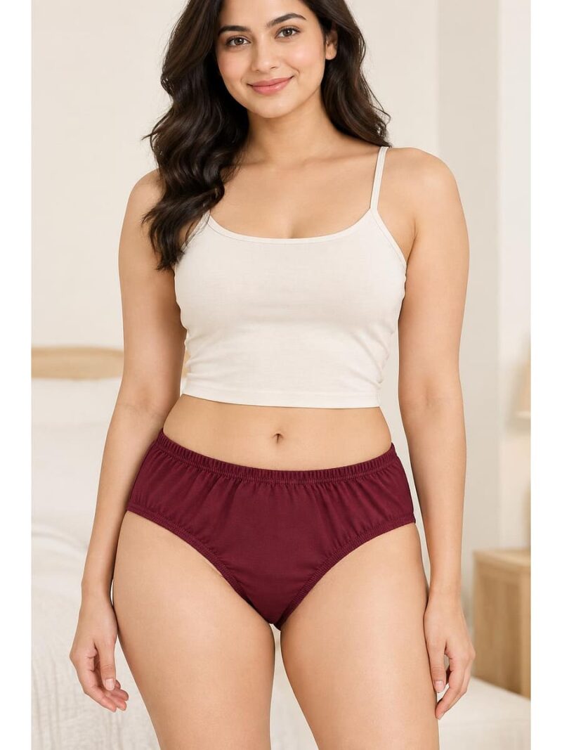 Women's Cotton Brief Panties ,2 Pcs Pack