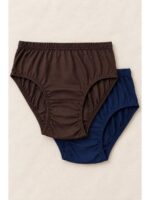 W-PN-551-04-CF-NB_front Women's Cotton Brief Panties ,2 Pcs Pack