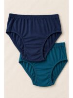W-PN-551-05-NB-TL_front Women's Cotton Brief Panties ,2 Pcs Pack