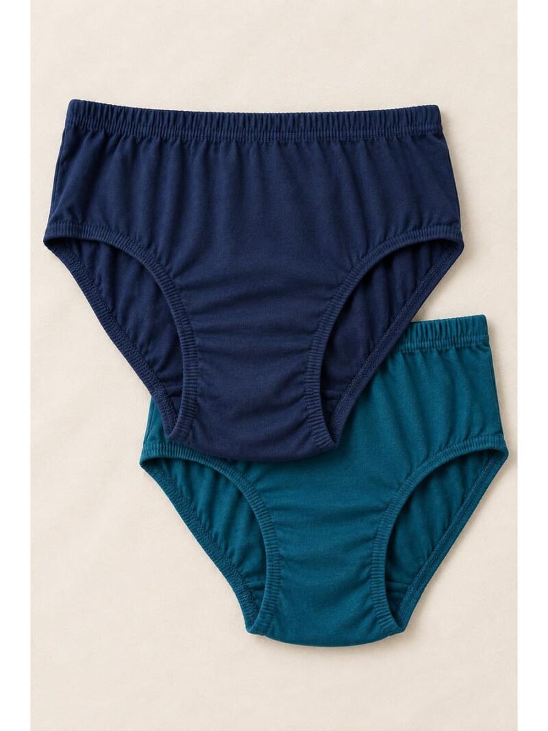 W-PN-551-05-NB-TL_front Women's Cotton Brief Panties ,2 Pcs Pack