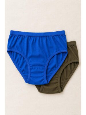 Women's Cotton Brief Panties ,2 Pcs Pack