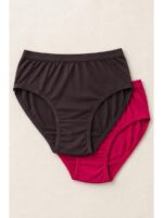 Women's Cotton Brief Panties ,2 Pcs Pack