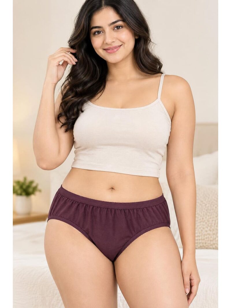 Women's Cotton Brief Panties ,2 Pcs Pack
