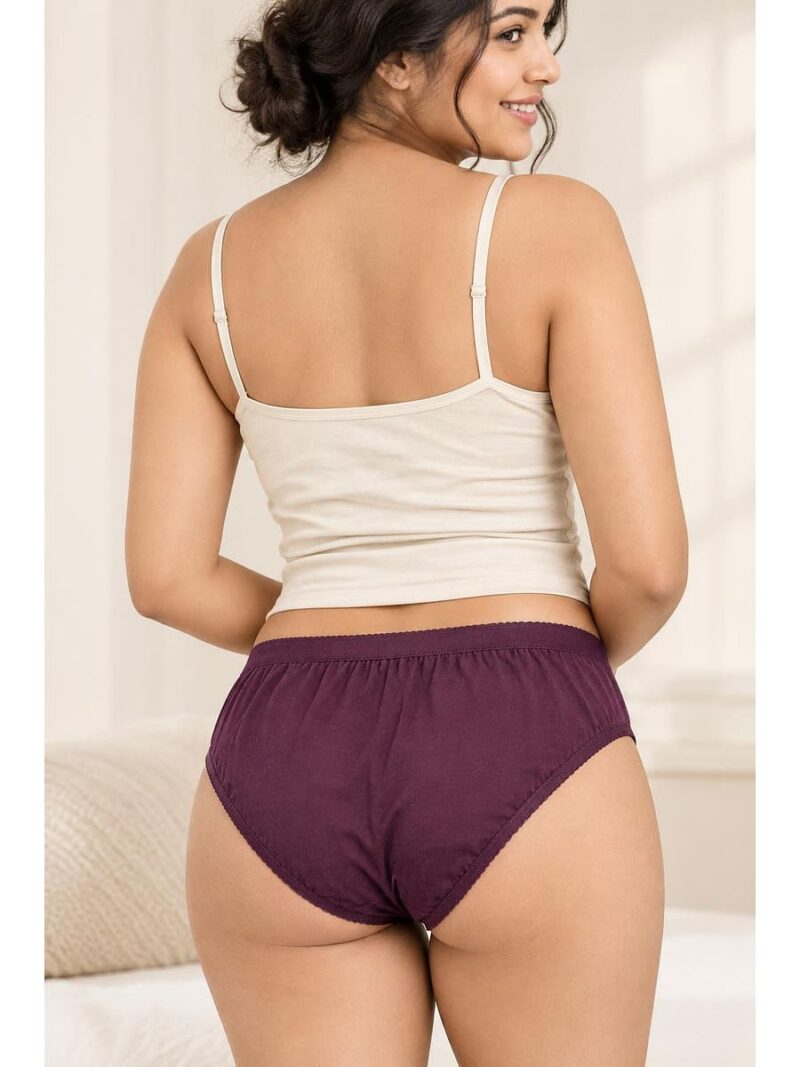 Women's Cotton Brief Panties ,2 Pcs Pack
