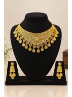 WJ-544-SD-85-08-F Choker Necklace Set - Gold Material