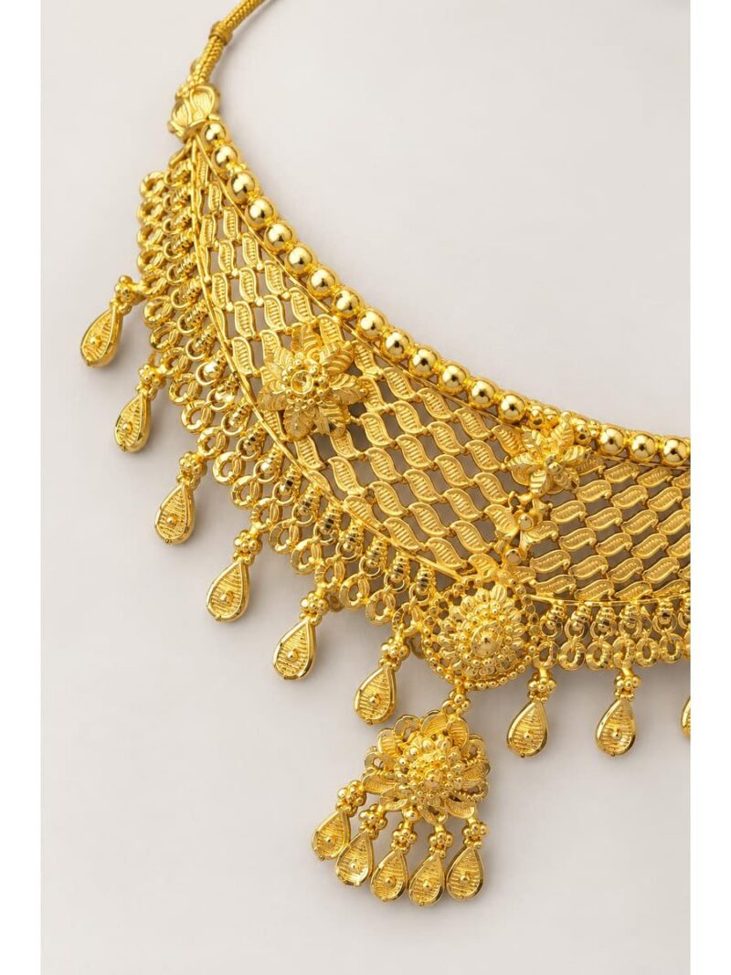 Choker Necklace Set - Gold