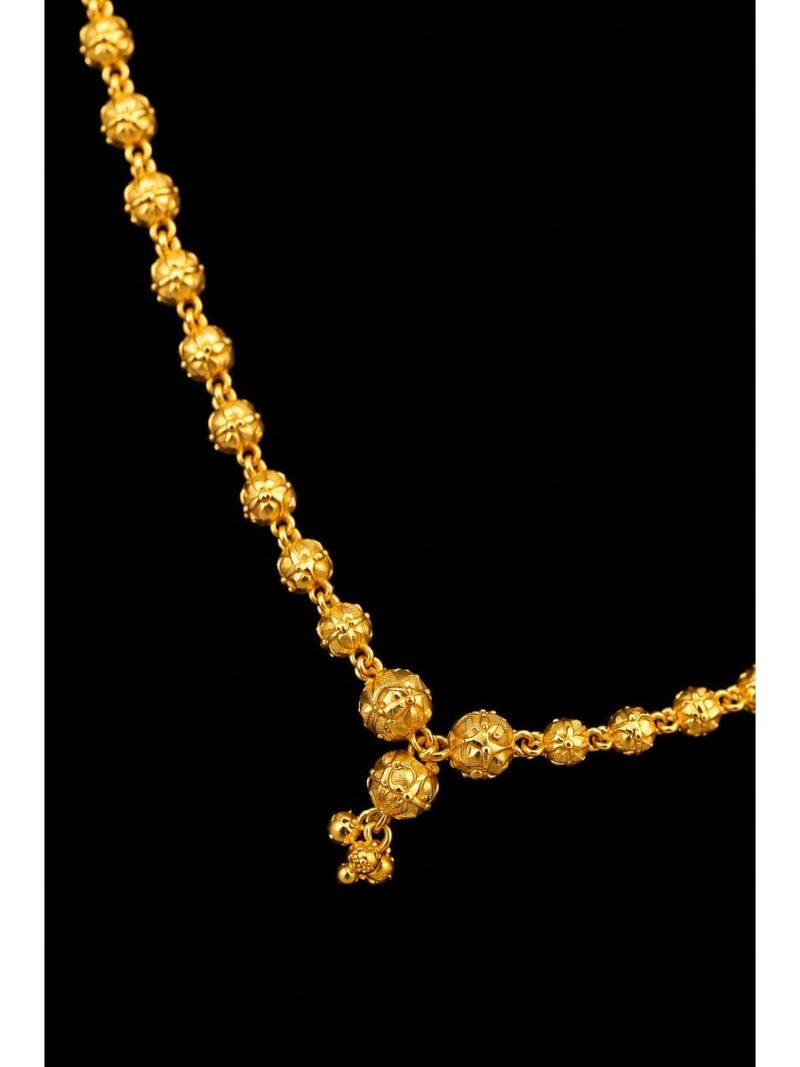 Beaded Necklace - Gold