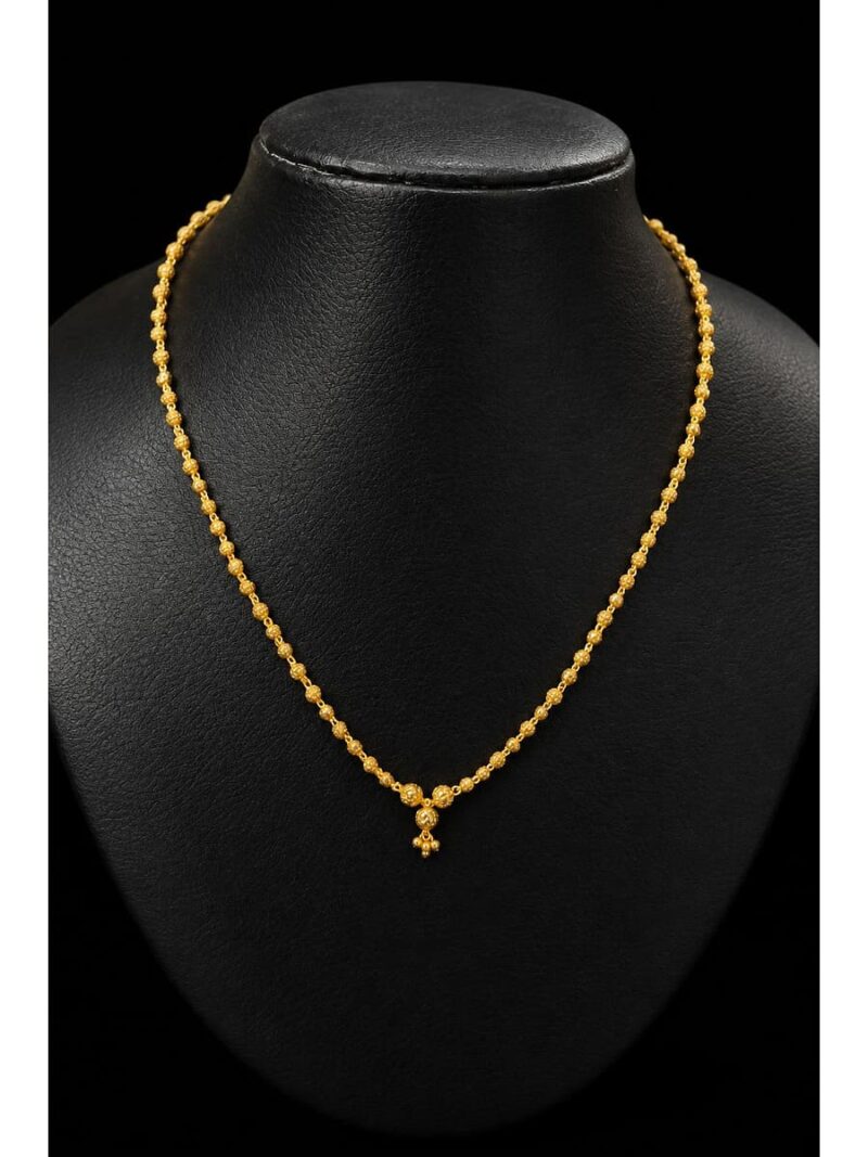 WJ-544-SL-93-04-F Beaded Necklace - Gold