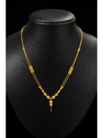 WJ-544-SL-95-03-B Beaded Necklace - Gold