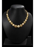 WJ-544-TA-12-02-F Alloy Stone Necklace - Gold